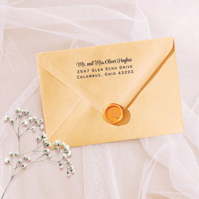 Rücksendeadresse für hochformatige Skripte Permastempel (Stylish, time saving address stamp)