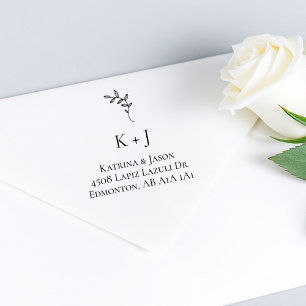 Rücksendeadresse für Hochzeiten Permastempel