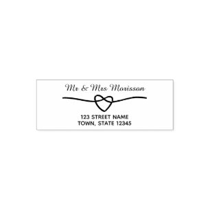 Rücksendeadresse für Hochzeitseinladung Permastempel