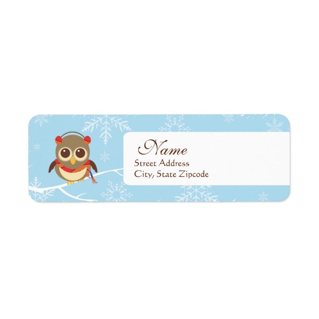 Rücksendeadresse für Holiday Owl (Vorne)