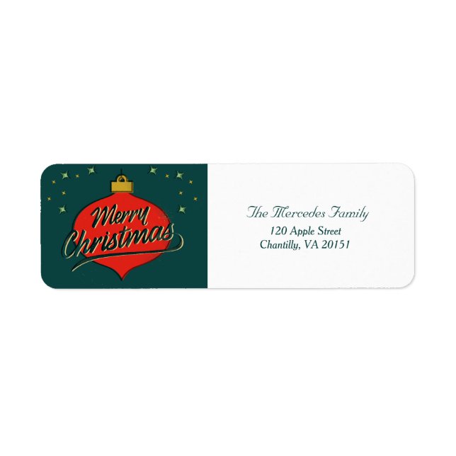 Rücksendeadresse für Holiday Retro Flare (Vorne)