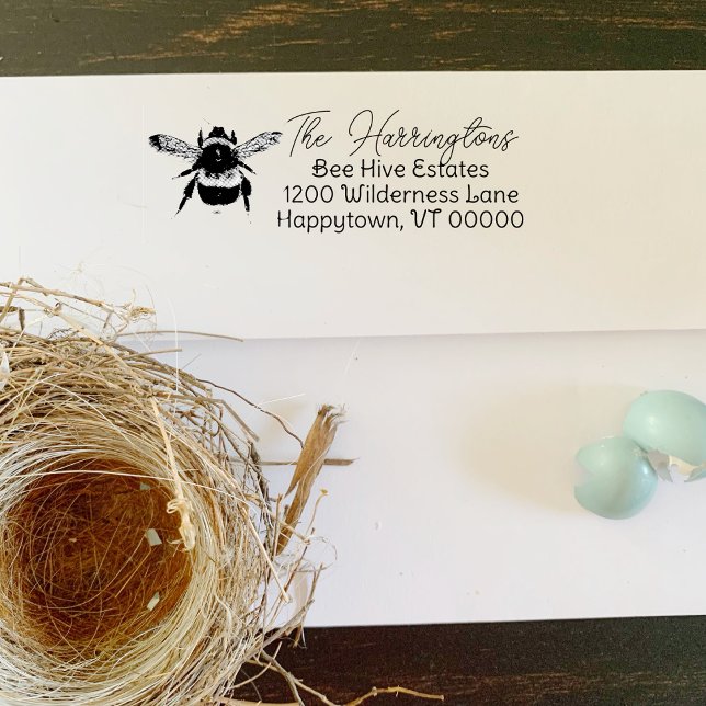 Rücksendeadresse für Hummeln Wiederverwendbare Tin Permastempel (Von Creator hochgeladen)