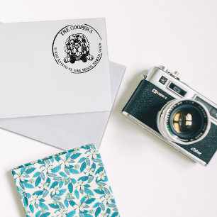 Rücksendeadresse für Hunde in Neufundland Gummistempel