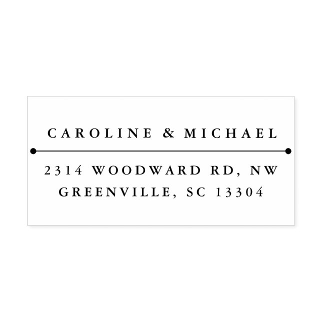 Rücksendeadresse für klassische Paare Permastempel (Design)