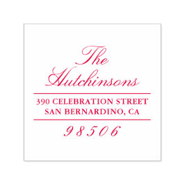 Rücksendeadresse für klassische Skriptfamilie Permastempel