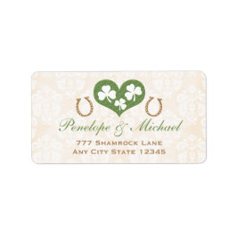 Rücksendeadresse für Kleeblatt und Hufeisen Adressaufkleber