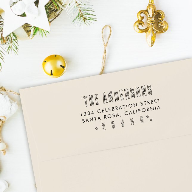 Rücksendeadresse für Minimalistisch handgeschriebe Permastempel (Von Creator hochgeladen)