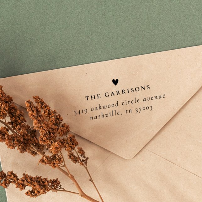 Rücksendeadresse für Minimalistische Herzfamilie Gummistempel (Von Creator hochgeladen)