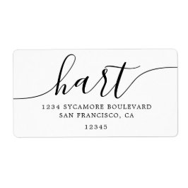 Rücksendeadresse für Minimalistische weiße Skripte