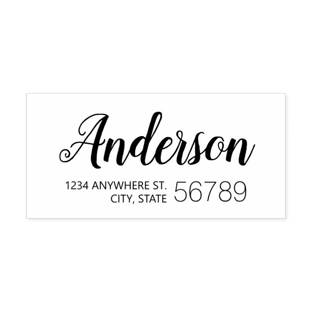 Rücksendeadresse für moderne Chic-Skriptfamilie Permastempel (Design)