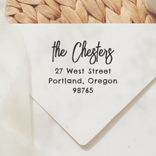 Rücksendeadresse für moderne Handschriften Gummistempel (Von Creator hochgeladen)