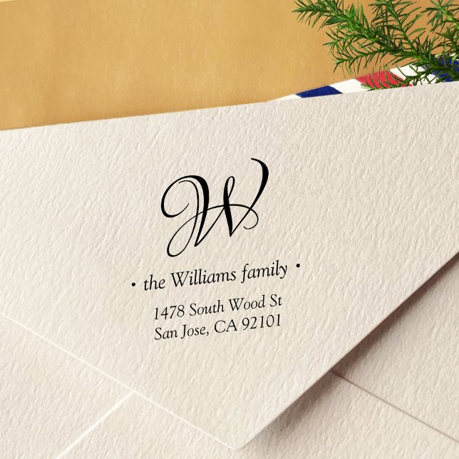 Rücksendeadresse für Monogramm und Minimalistische Permastempel (Von Creator hochgeladen)