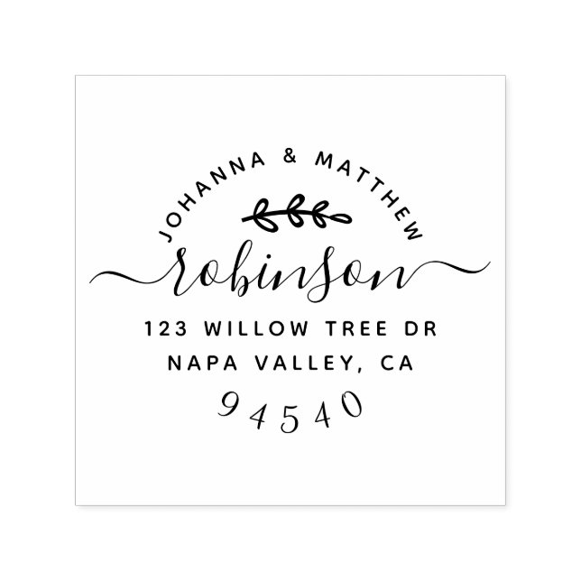 Rücksendeadresse für niedliche benutzerdefinierte  permastempel (Design)