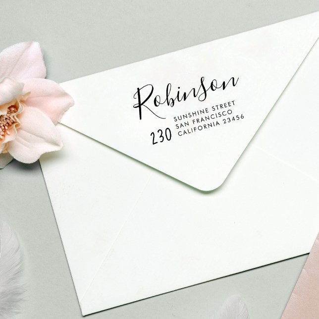 Rücksendeadresse für niedliche handgeschriebene Sk Gummistempel (Von Creator hochgeladen)