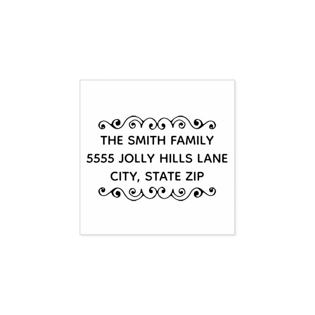 Rücksendeadresse für niedliche Handzeichen Gummistempel (Prägung)