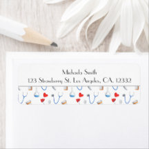 Rücksendeadresse für niedliche Medizinprodukte