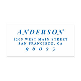 Rücksendeadresse für Personalisierten Familienname Permastempel