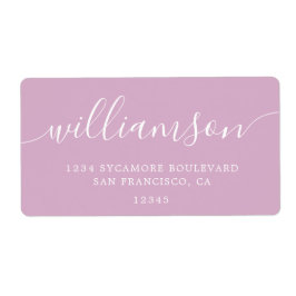 Rücksendeadresse für Pink-Lavendel-Skripte