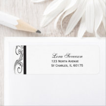 Rücksendeadresse für Schwarz-Weiß-Wirbel