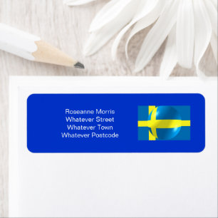 Rücksendeadresse für schwedische Flagge