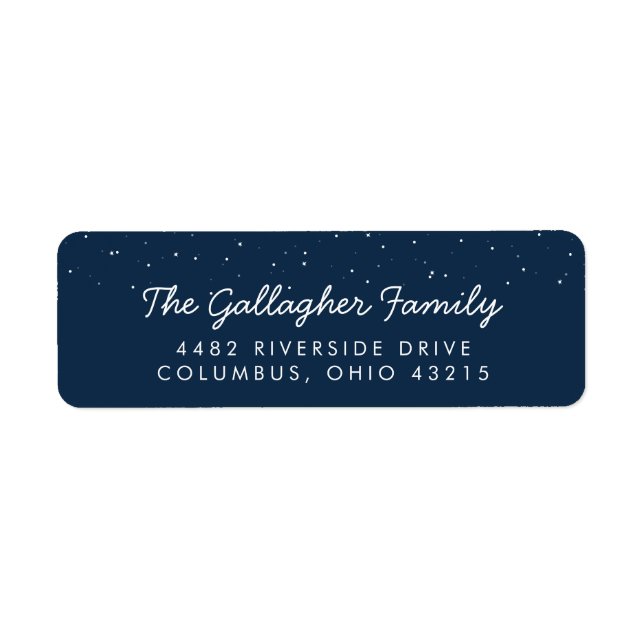 Rücksendeadresse für Star Baby Dusche (Vorne)