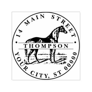 Rücksendeadresse für Stehende Pferde Permastempel