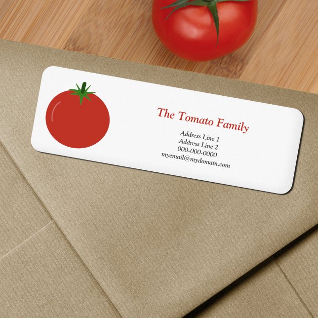 Rücksendeadresse für Tomato (Tomato Return Address Label)