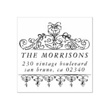 Rücksendeadresse für Vintag Geblüht Grenznachname