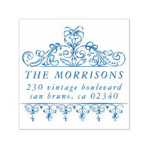 Rücksendeadresse für Vintag Geblüht Grenznachname