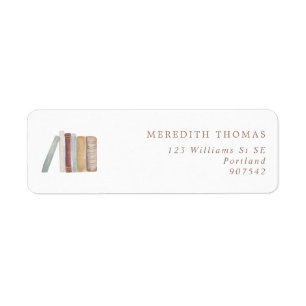 Rücksendeadresse für Vintage Aquarellbücher