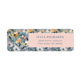 Rücksendeadresse für Vintage Floral