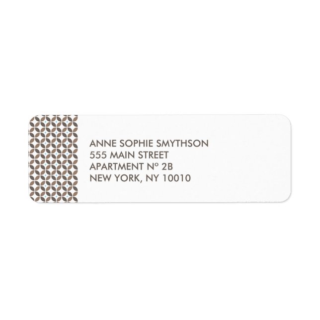 Rücksendeadresse für Vintagen Glamour (Vorne)