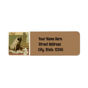 Rücksendeadresse für Vintagen Mops