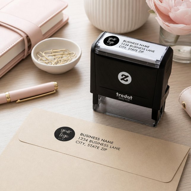 Rücksendeadresse Geschäft Logo Stempel (Von Creator hochgeladen)