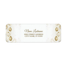 Rücksendeadresse Golden Ornament