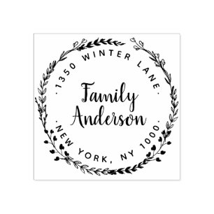 Rücksendeadresse Gummi Briefmarke Gummistempel