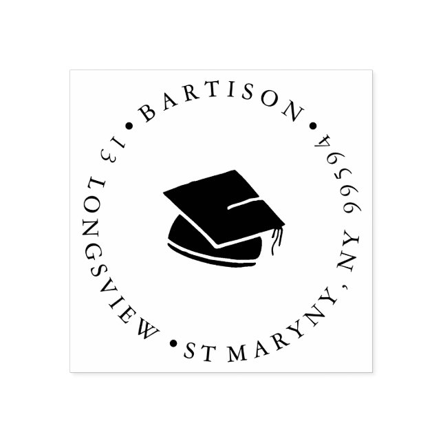 Rücksendeadresse Gummistempel (Prägung)