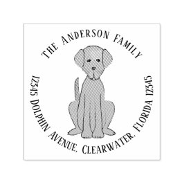 Rücksendeadresse Haustier Hund Whimsical Welpe Permastempel