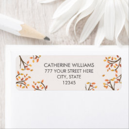 Rücksendeadresse Herbst Verfall Branchen