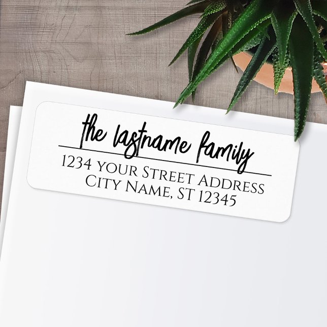 Rücksendeadresse Individuelle Name - Lucky Fashion (Personalized Return Address Labels)