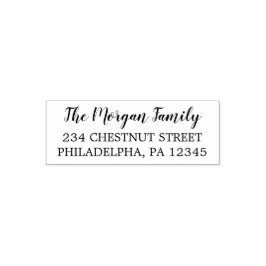 Rücksendeadresse Kautschuk Briefmarke Permastempel