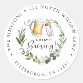 Rücksendeadresse Klassischer Rundaufkleber Runder Aufkleber