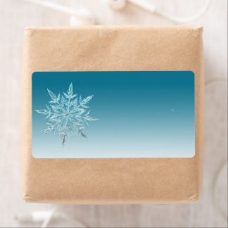 Rücksendeadresse Label Snowflake .