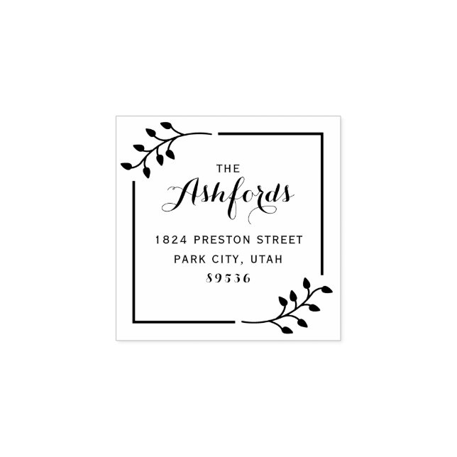 Rücksendeadresse mit benutzerdefinierten Familienn Gummistempel (Prägung)