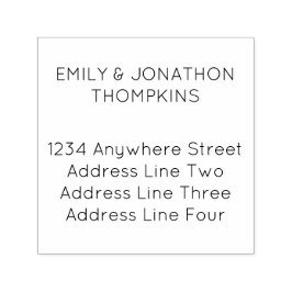 Rücksendeadresse mit einfachen Namen Permastempel