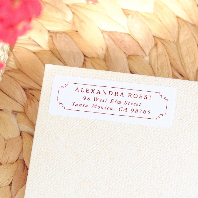 Rücksendeadresse mit Handzeichnung (Label Mock-up)