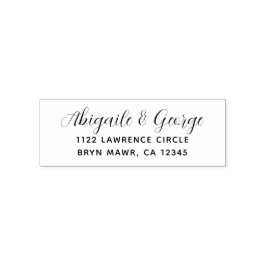 Rücksendeadresse Moderne Briefmarke aus Naturkauts Permastempel