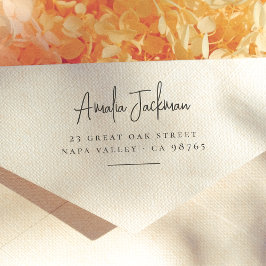 Rücksendeadresse Moderner Minimalistischer Skriptn Permastempel