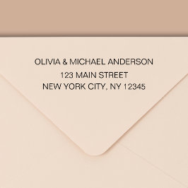 Rücksendeadresse Moderner Minimalistischer Skriptn Permastempel