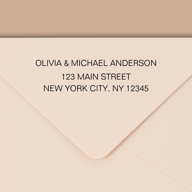 Rücksendeadresse Moderner Minimalistischer Skriptn Permastempel (Von Creator hochgeladen)